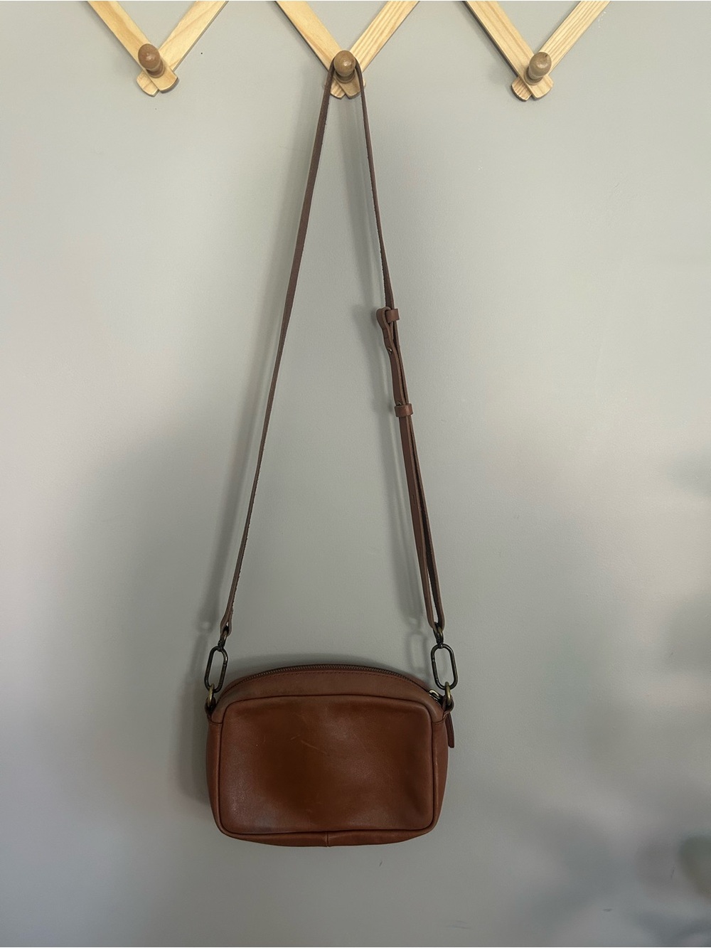 Madewell Brown Leather Crossbody Bag